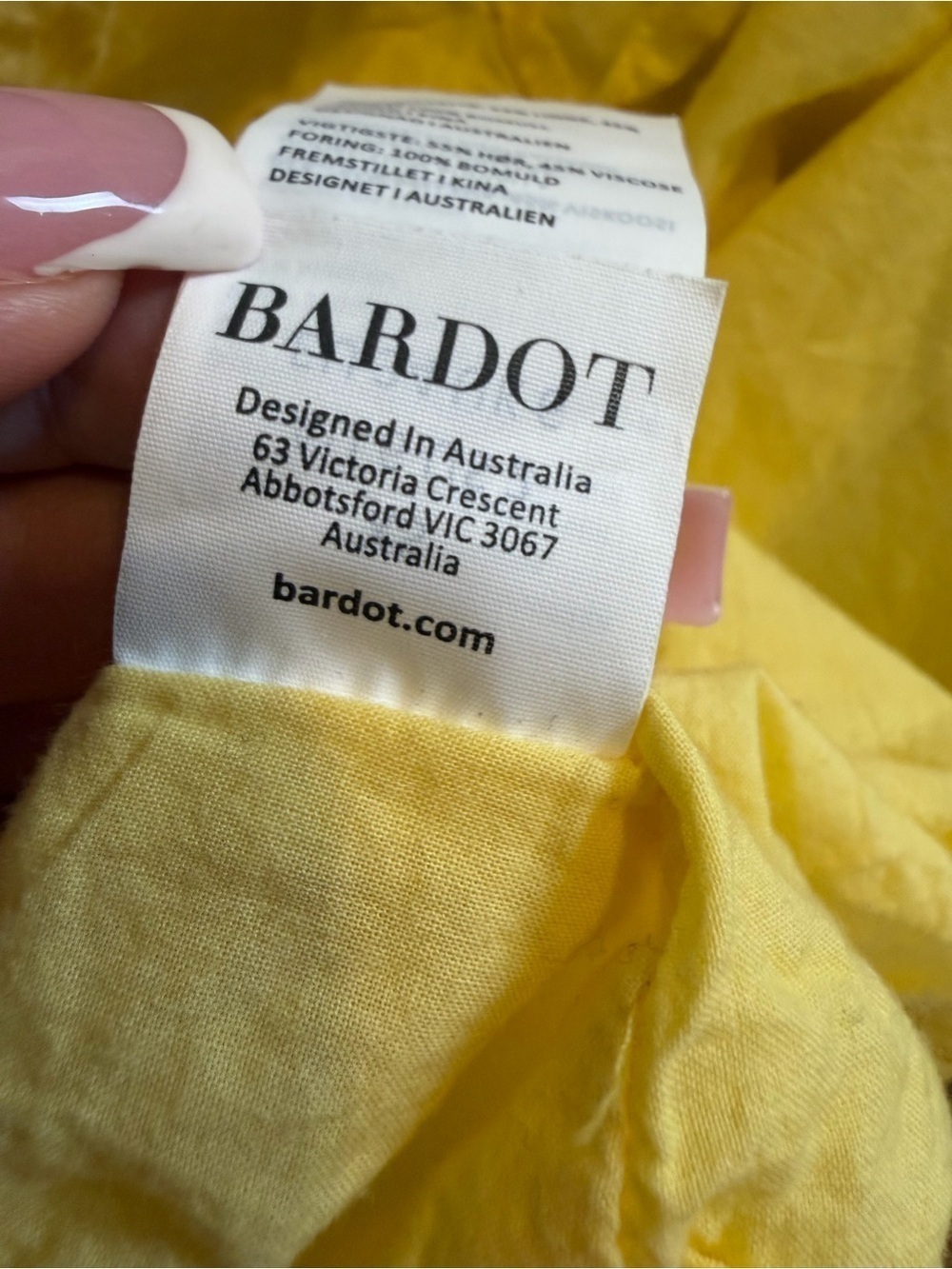 Bardot LaBella Floral Midi Dress Size XS / 2 Yellow Pink Cottagecore Romantic - Picture 9 of 14